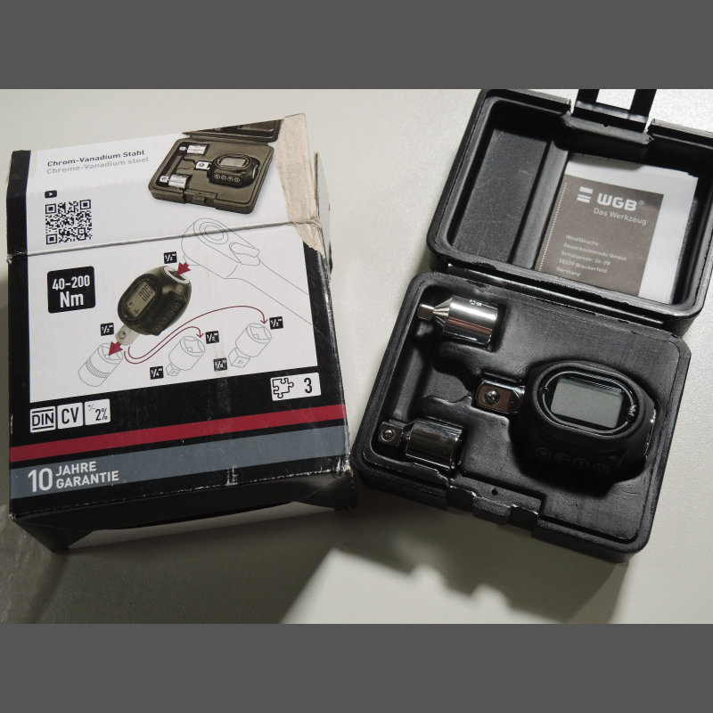 Digitales Drehmoment Adapter Set 40 - 200 NM WGB
